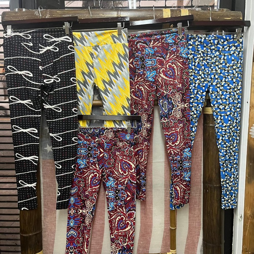NWOT LuLaRoe Legging Bundle 5pc Women Trousers pant warm stretch wholesale OSFA